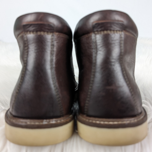 Clark's smooth leather chukkas, men's size 10M, brown - Picture 4 of 9